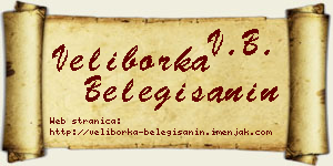 Veliborka Belegišanin vizit kartica